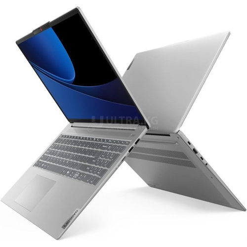 Ноутбук Lenovo IdeaPad Slim 5 16IRU9 i7-150U(up to 5.40GHz) 8GB LPDDR5x-5200, 1TB SSD NVMe, Integrated Intel® Graphics, 16" WUXGA IPS, Type-C, HDMI, WF, BT, WIN11H, клав. с подсв. En-Ru, скан. отп. пальцев, метал. корпус, серебро[83FW000XUS]