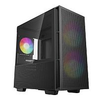 DEEPCOOL MATX CH360 w/o PSU USB 3.0 2×140mm ARGB fan, Front Type-C, Mesh panel