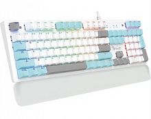 Клавиатура игровая A4tech Bloody S515R Icy White механическая, 104btns, USB, Анг/Рус, 1.8м, подсветка RGB