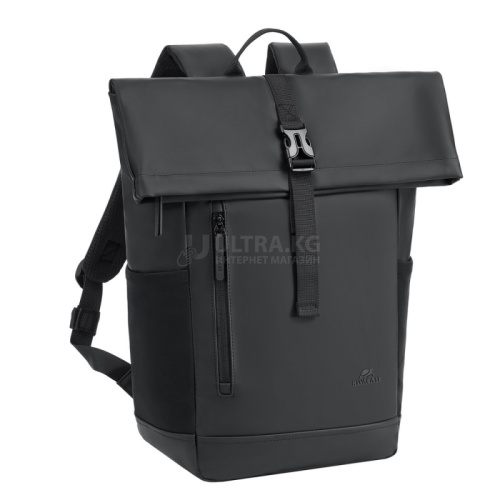 Рюкзак для ноутбука RivaCase 7826 Черный 14" 17л. Водоотталкивающая ткань, утолщенные стенки. Смягчающие наплечные ремни с регулировкой. Внешний карман на молнии, карманы для бутылки, застежка молния.