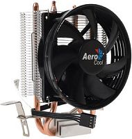 Кулер для процессора Aerocool Verkho 2 Intel 1700/1200/115X/775/AM5/AM4/AM3+/AM3/AM2+/AM2/FM2/FM1, 110W, 90мм, 800-2000 об/мин, 15-25 дБA, 4pin, 2 теплотрубки, 90 x 25 мм, Чёрный