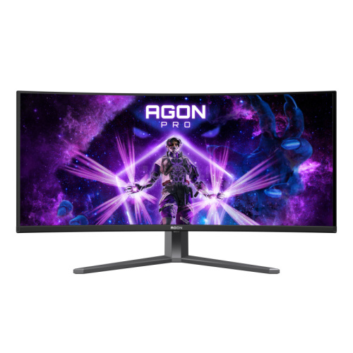 Монитор LCD 34" AOC AGON AG346UCD, Curved, QD - OLED, Black/Grey, 3440x1440, 1.5M:1, 1000cd/m2, 178/178, 0.03ms, 175Hz, 2xHDMI, 2xDP, 3USB3.2, Headphone out