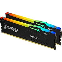 Оперативная память DDR5 16GB (2x8GB) PC-48000 (6000MHz) Kingston CL36 FURY Beast Black RGB EXPO [KF560C36BBEAK2-16]