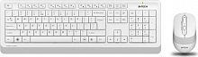 Беспроводная клавиатура + мышь A4TECH FSTYLER FG1010S-White, мембранная, 104btns, 2000dpi, 4btns, USB, белый