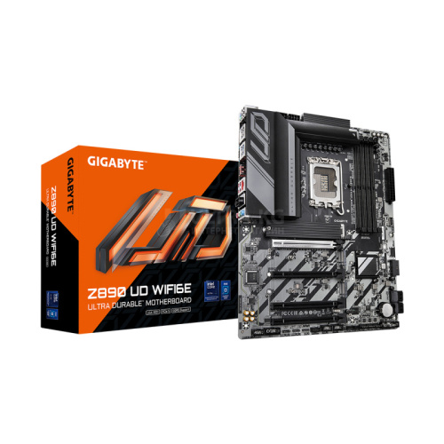 MB LGA1851 GIGABYTE Z890 UD WIFI6E,4xDDR5,17xUSB,ATX,M.2,4PCIe16x,DP