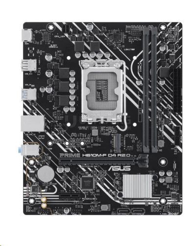 MB LGA1700 ASUS H610M-F D4 R2.0,2xDDR4,10xUSB,2xSATAIII,mATX,M.2,PCIe16x, PCIe1x, HDMI фото 2 MB LGA1700 ASUS H610M-F D4 R2.0,2xDDR4,10xUSB,2xSATAIII,mATX,M.2,PCIe16x, PCIe1x, HDMI фото 2