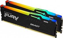 Оперативная память DDR5 64GB (2x32GB) PC-48000 (6000MHz) Kingston CL30 FURY Beast Black RGB EXPO [KF560C30BBEAK2-64]