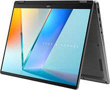 Ультрабук ASUS VIVOBOOK Flip TP3407SA Copilot+ 2-in-1 Intel Ultra 7 256V (up to 4.80GHz), 16GB LPDDR5X, 1TB SSD m2 NVMe, 14" OLED WUXGA Touch 360°, Intel Arc Graphics, Type-C, HDMI, WF, BT, HMDI, WIN11H, клав.с подсв, EN-RU, крышка металл., серый