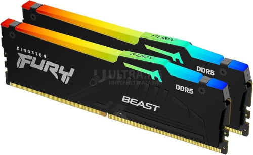 DDR5 16GB PC-44800 (5600MHz) KINGSTON FURY BEAST RGB EXPO KF556C36BBEA-16