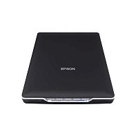 Сканер Epson Perfection V19 (планшетный, A4, 4800x4800dpi, 48bit, 3.2D, тип лампы - светодиодная, съемная крышка для сканирования книг и альбомов, вертикальное сканирование на встроенной стойке, USB)