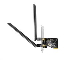 Беспроводной сетевой адаптер Wi-Fi CUDY WE1300 AC1300, 2T2R, 867Mbps at 5GHz + 400Mbps at 2.4GHz, 2 detachable antennas, PCIe