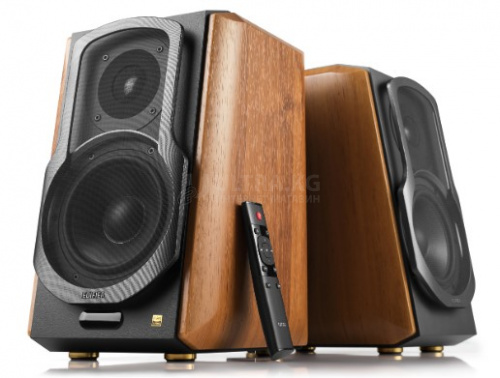 Звуковая система Edifier S1000MKⅡ, 2.0, ≥ 90dB (A), 120W RMS 35W×2 (Mid-Range / Bass) + 25W×2 (Treble), DSP, 45Hz - 40000Hz, Dual RCA, Line In 1, Line In 2, Optical, Coaxial, Bluetooth5.0, brown