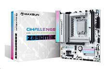 Матплата MAXSUN MS-Challenger Z890M WIFI ICE, LGA1851, Intel B890, 2xDDR5 PC57600(oc), 1xPCI-E 5.0x16, 1xPCI-E 4.0x4, 1xPCI-E 3.0x1, Sound8Ch, GLAN, 3SATA+2M.2, RAID, mATX, 1USB10G USB-C, 6USB5G+4USB2.0, HDMI, DP, WiFi