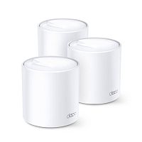 Mesh Wi-Fi система TP-LINK Deco X60(3-PK) AX5400 Dual-Band, 2402Mb/s 5GHz+574Mb/s 2.4GHz, 2xWAN/LAN 1Gb/s, 4 antennas,MU-MIMO, Parental Control