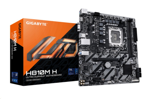 MB LGA1851 GIGABYTE H810M H,2xDDR5,9xUSB,mATX,1xM.2, 4xSATA, 1PCIe16x, 1PCIe1x, HDMI,VGA
