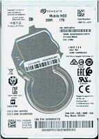 Жесткий диск для ноутбука 1000GB 5400rpm Seagate, 5400rpm, slim, for notebook [1RK172-073,287]