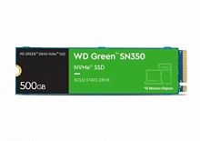 Твердотельный накопитель SSD 500GB Western Digital WD Green SN350 M.2 2280, PCIe Gen4 x4, Read/Write up 2400/1500MB/s [WDS500G2G0C]