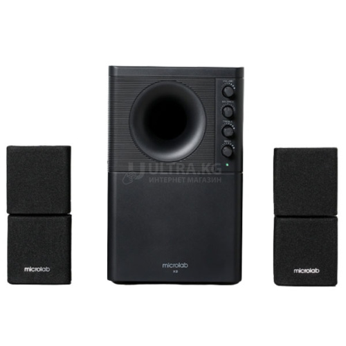 Microlab Subwoofer X2BT 2.1 BLACK 46W(13W*2 + 20W), Bluetooth 5.0 Microlab Subwoofer X2BT 2.1 BLACK 46W(13W*2 + 20W), Bluetooth 5.0