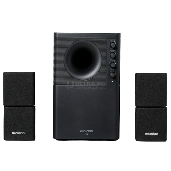Microlab Subwoofer X2BT 2.1 BLACK 46W(13W*2 + 20W), Bluetooth 5.0 Microlab Subwoofer X2BT 2.1 BLACK 46W(13W*2 + 20W), Bluetooth 5.0
