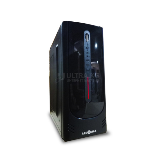 Корпус Aeromax WSC-3156 Black with USB, Audio Panel, ATX/Micro ATX, 0.4mm, USBx2.0 , HD-Audio, 1x5.25"/2x3.5",VGA 310mm, CPU высота 155mm,400x170x385mm,Без Б/П