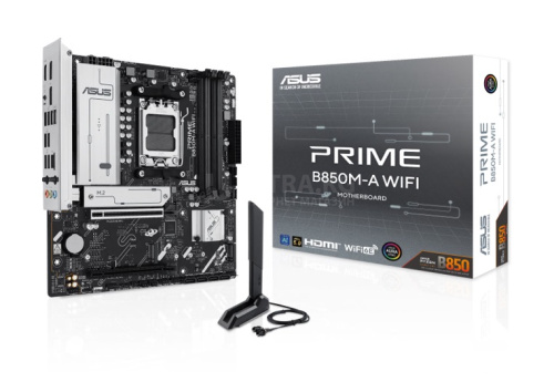 MB AM5 ASUS PRIME B850M-A WIFI,4xDDR5,15xUSB,mATX,3xM.2,4xSATA3,3PCIe16x,2DP HDMI