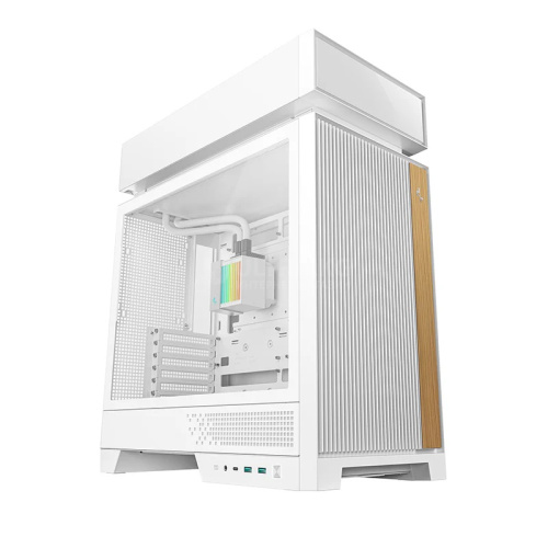 DEEPCOOL ATX CL6600 WH WHITE w/o PSU 2*USB 3.0 + 2xARGB 120mm fan + 360mm Liquid Cooler