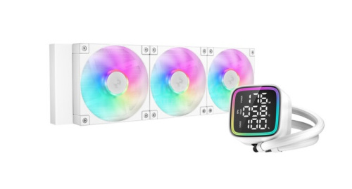 DEEPCOOL LD360 WH ARGB WHITE 120*3 FAN DIG. CPU STATUS LGA20xx/1700/1200/115*/AMD