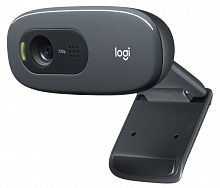 Вебкамера Logitech Webcam C270 HD 1280x720, 30fps,  55°, RightLight 2, omni-directional mic, USB 2.0, Black  1.5 m