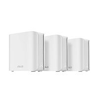 Mesh Wi-Fi система ASUS BD4(W-3-PK) 802.11be, 2882 Mb/s 5 GHz + 688 Mb/s 2.4 GHz, 2×2 MIMO, 2×2.5G WAN/LAN, 4 внутр. антенны, Quad-Core 1.5
