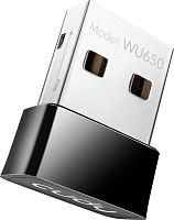 Беспроводной сетевой адаптер Wi-Fi CUDY WU650 650Mbps Wi-Fi USB Adapter, Mini Size, 433Mbps at 5GHz + 200Mbps at 2.4GHz, Nano Size, USB 2.0