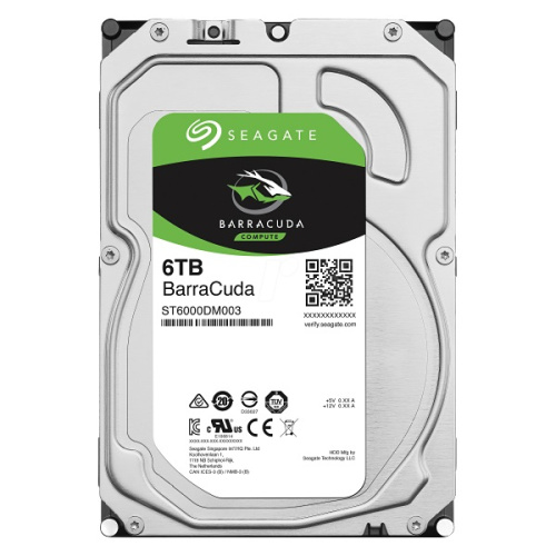 Жесткий диск HDD 6TB, Seagate Barracuda, 5400rpm, 256MB, SATA III [ST6000DM003]