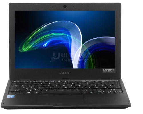 Ноутбук Acer TravelMate TMB118-M Black Intel Quad Core N4120 (up to 2.6Ghz), 4GB, 64GB eMMC, Intel HD Graphics, 11.6" LED, WiFi, BT, Cam, Eng-Rus