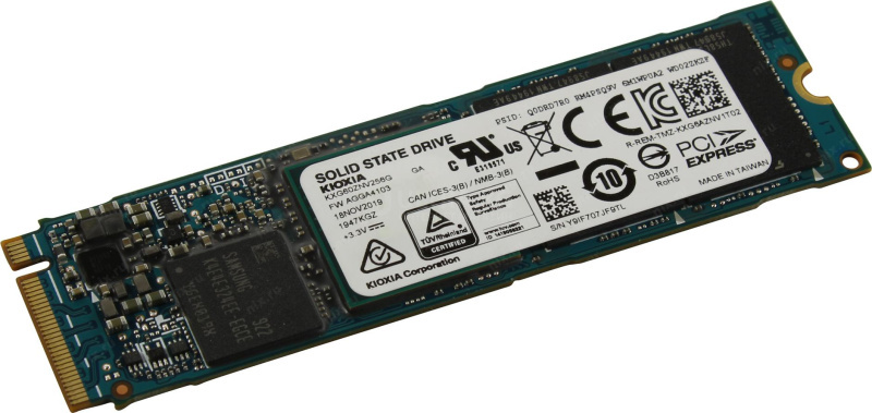 Твердотельный накопитель SSD 256GB Toshiba KIOXIA M.2 2230 NVMe PCIe Gen3x4 Read , Write - 1700, 600MB (без упаковки) Твердотельный накопитель SSD 256GB Toshiba KIOXIA M.2 2230 NVMe PCIe Gen3x4 Read , Write - 1700, 600MB (без упаковки)