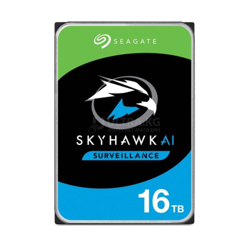 Жесткий диск HDD 16TB Seagate Skyhawk AI, 512MB, SATA 6Gb/s [ST16000VE004]
