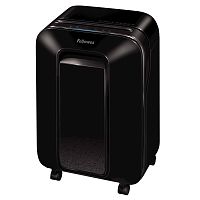 Шредер Fellowes POWERSHRED LX201 Уровень секретности P-5, Фрагмент 2х12 мм, Подача 10(15) лист, Ёмкость корзины 22 л, Уничтожение скоб, скрепок, пл. карт, Чёрный