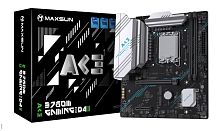 Матплата MAXSUN B760M GAMING WIFI ACE D4, LGA1700, Intel B760, 2xDDR4 PC25600, 1xPCI-E 4.0x16, 1xPCI-E 1.0x1, Sound8Ch, GLAN, 3SATA+3M.2, RAID, mATX, 6USB3.2+8USB2.0, HDMI, DP, WiFi