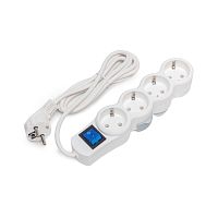 Сетевой фильтр, SVC, ZP4S-18M, 4 розетки, 1,8 метров, 220-250В, 10A, Полиэтиленовая упаковка, Белый