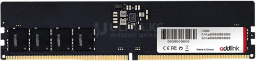 Оперативная память DDR5 16GB ADDLINK Spider P5 5600MHz, 1.1V, CL46, 288-Pin UDIMM, Desktop, PMIC, Поддержка Intel and AMD Platforms, BLACK [ad16GB56C46P5U]