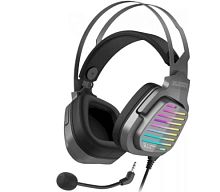 Наушники с микрофоном A4Tech Bloody G560 Gun Grey проводные, мониторные, 50 мм, 20 Гц - 20 кГц, 16 Ом, 105 дБ, виртуальный объемный звук 7.1