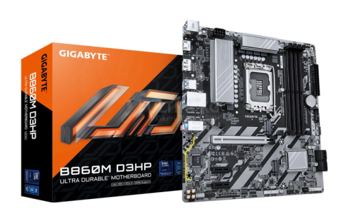 MB LGA1851 GIGABYTE B860M D3HP,4xDDR5,9xUSB,mATX,2xM.2, 4xSATA, 1PCIe16x, 2PCIe1x, HDMI,DP MB LGA1851 GIGABYTE B860M D3HP,4xDDR5,9xUSB,mATX,2xM.2, 4xSATA, 1PCIe16x, 2PCIe1x, HDMI,DP