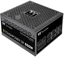 Блок питания 850W Thermaltake, Toughpower GF, ATX, 80 PLUS® Gold, APFC , 20+4 pin, 4+4pin, 6 Sata, 4 Molex, 1 FDD, 2 PCI-E 6+2 pin, Вентилятор 14 см, Кабель питания, Чёрный, Модульный [PS-TPD-0850FNFAGE-2]