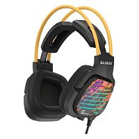 Наушники с микрофоном A4Tech Bloody G565 Energy Black проводные, мониторные, 50 мм, 20 Гц - 20 кГц, 16 Ом, 105 дБ, RGB, виртуальный объемный звук 7.1