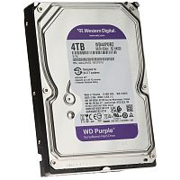 Жесткий диск HDD 4TB, Western Digital Purple Surveillance, 5400rpm, 128MB Cache, SATAIII [WD44PURZ]