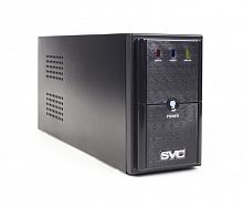 ИБП UPS SVC V-800-L, 800VA(480W), 12V/9Ah, 165-275В, Вход 220В, Выход 220В +/-10% x 3 вых. (2 Shuko CEE7 + 1 IEC C13 (Bypass)), Частота 50Гц, Время переключения 3 м/с, Черный, Пластиковый корпус