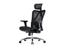 Office Chair SIHOO M57-N110 BLACK 3D Armrest, class 3 TUV gaslift,350mm aluminium base