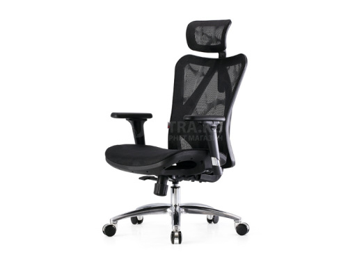 Office Chair SIHOO M57-N110 BLACK 3D Armrest, class 3 TUV gaslift,350mm aluminium base