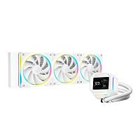 DEEPCOOL LM360 WH WHITE ARGB 120*3 FL12 SE FAN, 2.4" IPS DISPLAY, LGA20xx/1700/1200/115*/AMD