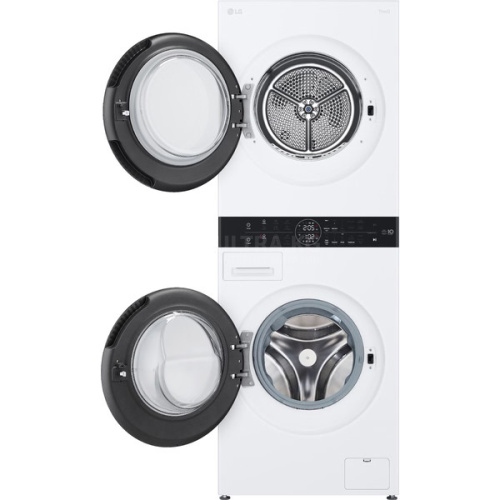 Стиральная машина с сушкой LG Wash Tower W4W8LVPKWHM Стирка: 13 кг Сушка: 10 кг Цвет: Платиновый Черный фото 2
