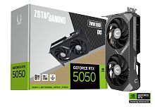 Видеокарта RTX 5050 ZOTAC GAMING GeForce RTX 5050 Twin Edge OC 8GB GDDR6, Engine clock 2602MHz, Memory clock 20000MHz, 128Bit, 3xDP, HDMI [ZT-B50500H-10M]