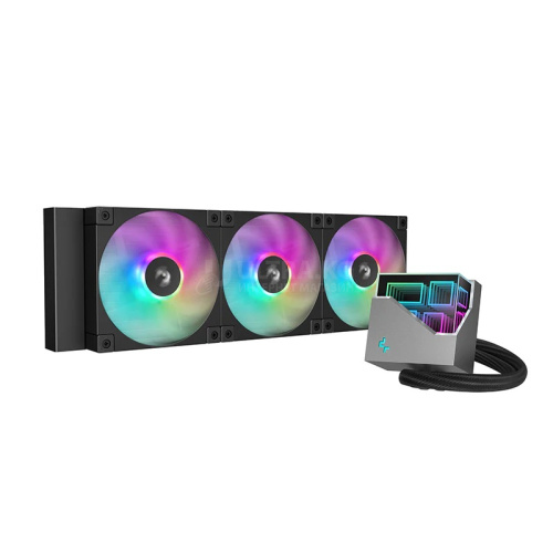 DEEPCOOL LT360 VISION ARGB 120*3 FAN 4.5" LCD HD LGA20xx/1700/1200/115*/AMD DEEPCOOL LT360 VISION ARGB 120*3 FAN 4.5" LCD HD LGA20xx/1700/1200/115*/AMD